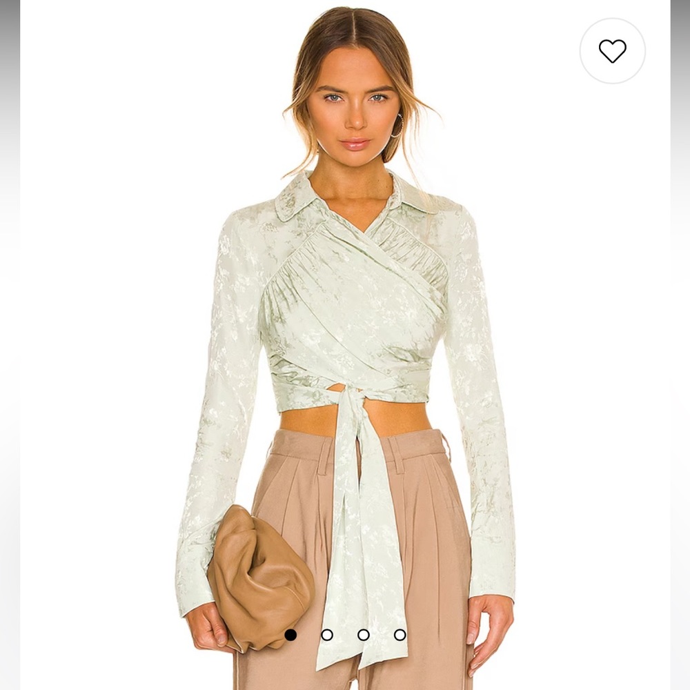 NWT Love and Friends Elaine Top in Jade Green
